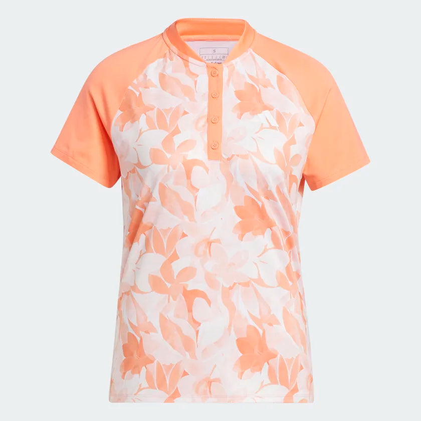 Adidas Women's Floral Polo Shirt