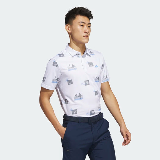 Adidas Allover Print Polo