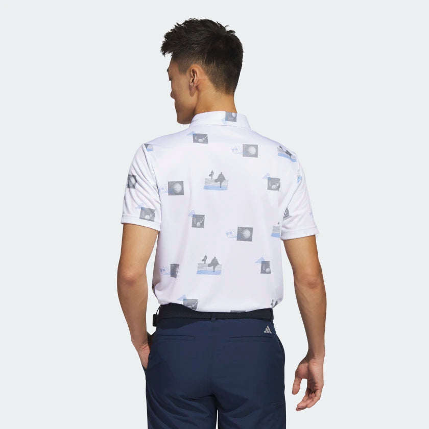 Adidas Allover Print Polo