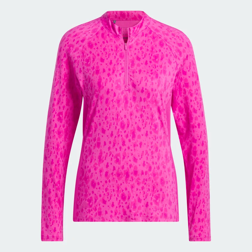 Adidas Women's U365 Print 1/4-Zip Mock Neck Shirt