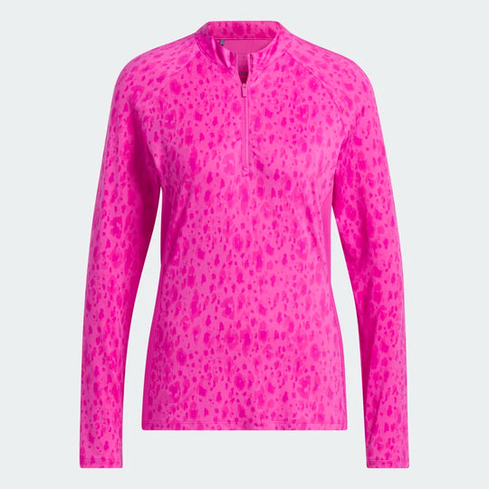 Adidas Women's U365 Print 1/4-Zip Mock Neck Shirt