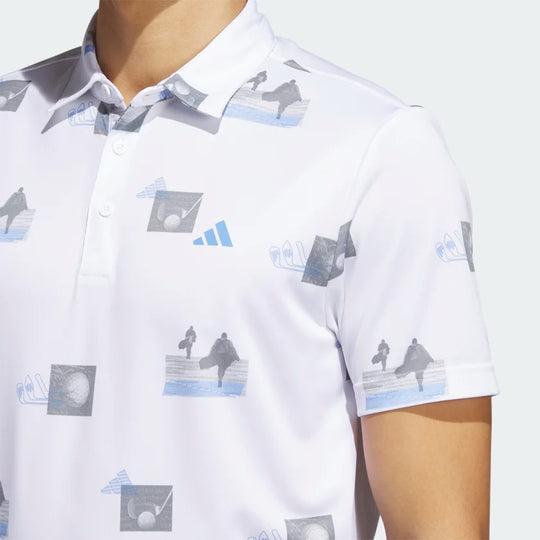 Adidas Allover Print Polo