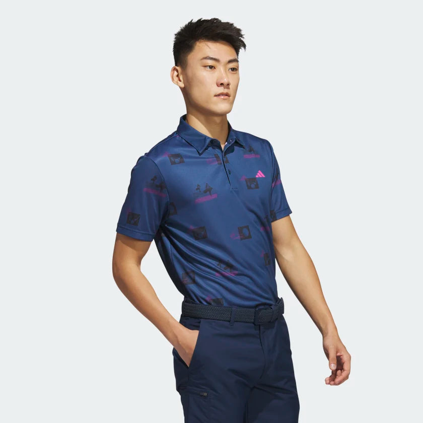 Adidas Allover Print Polo