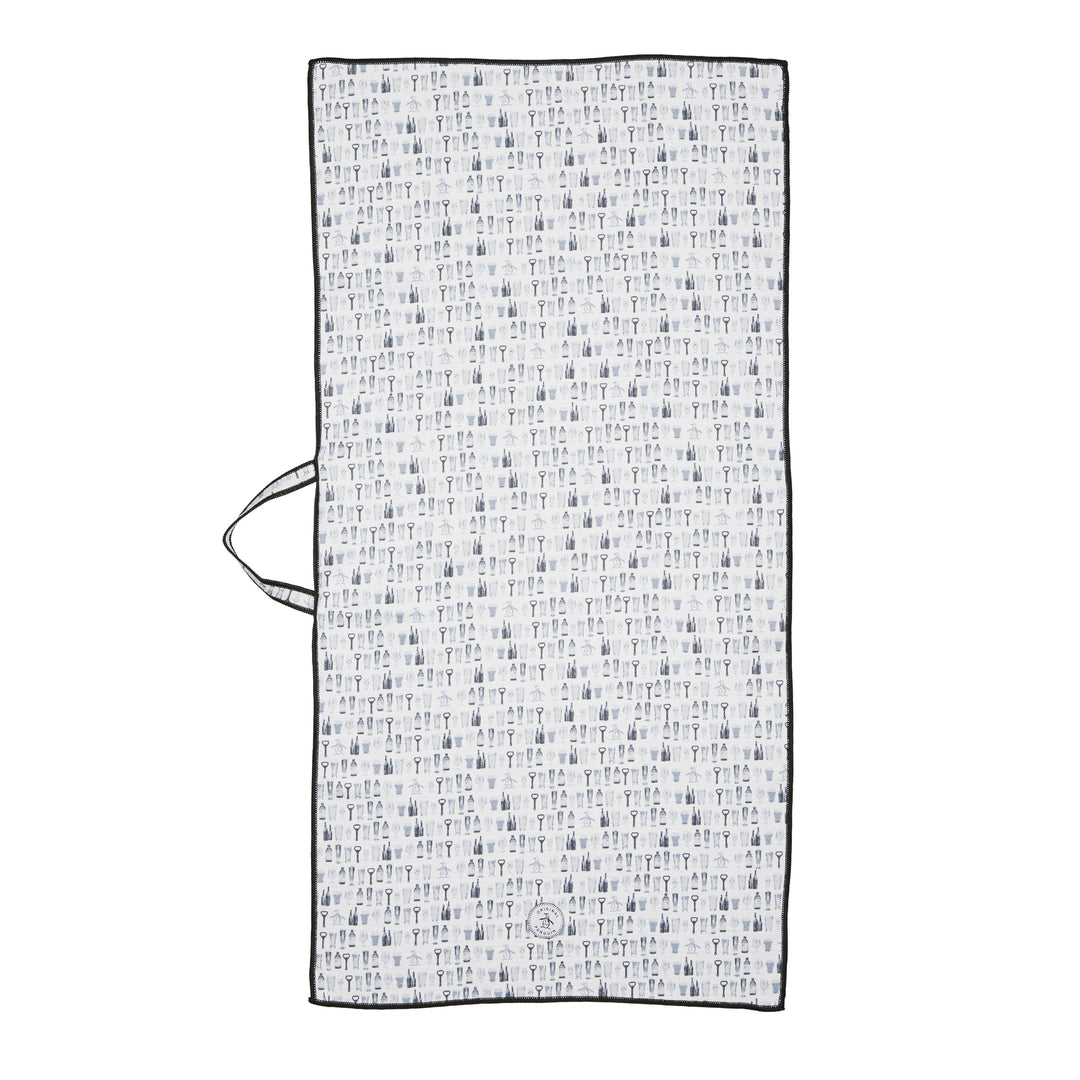 Original Penguin Drink Print Waffle Towel