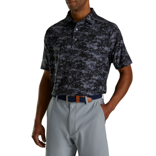 FootJoy Lisle Cloud Camo Self Collar Polo