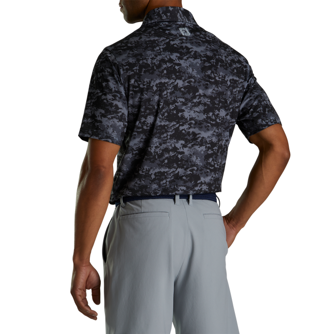 FootJoy Lisle Cloud Camo Self Collar Polo