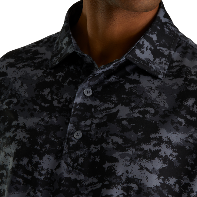 FootJoy Lisle Cloud Camo Self Collar Polo