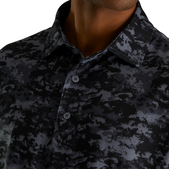 FootJoy Lisle Cloud Camo Self Collar Polo