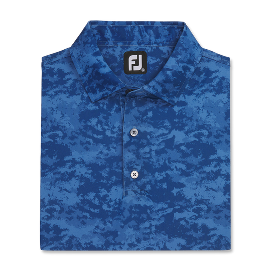 FootJoy Lisle Cloud Camo Self Collar Polo