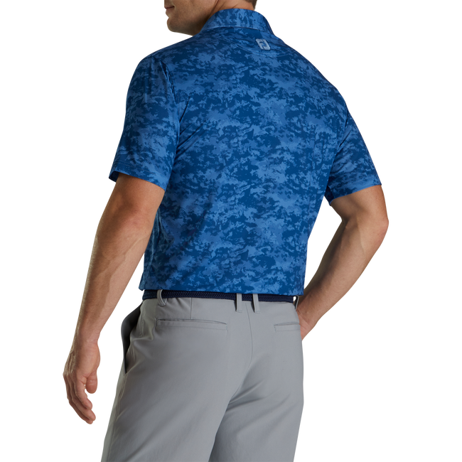 FootJoy Lisle Cloud Camo Self Collar Polo