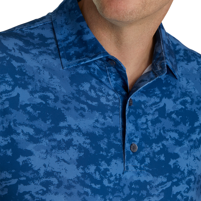 FootJoy Lisle Cloud Camo Self Collar Polo