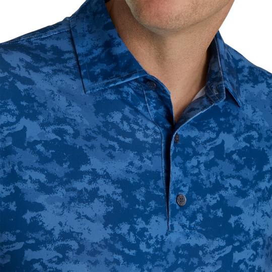 FootJoy Lisle Cloud Camo Self Collar Polo