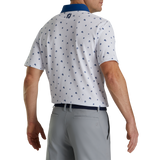 FootJoy Pique Stretch Scattered Floral Self Collar Polo