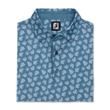 FootJoy Shadow Palm Print Lisle Self Collar Polo