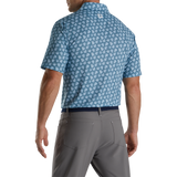 FootJoy Shadow Palm Print Lisle Self Collar Polo