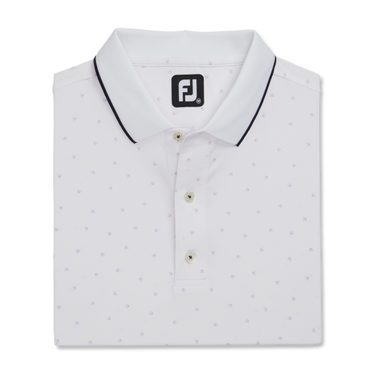 FootJoy Push Play Print Lisle Knit Collar Polo