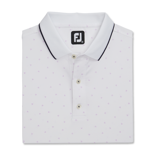 FootJoy Push Play Print Lisle Knit Collar Polo