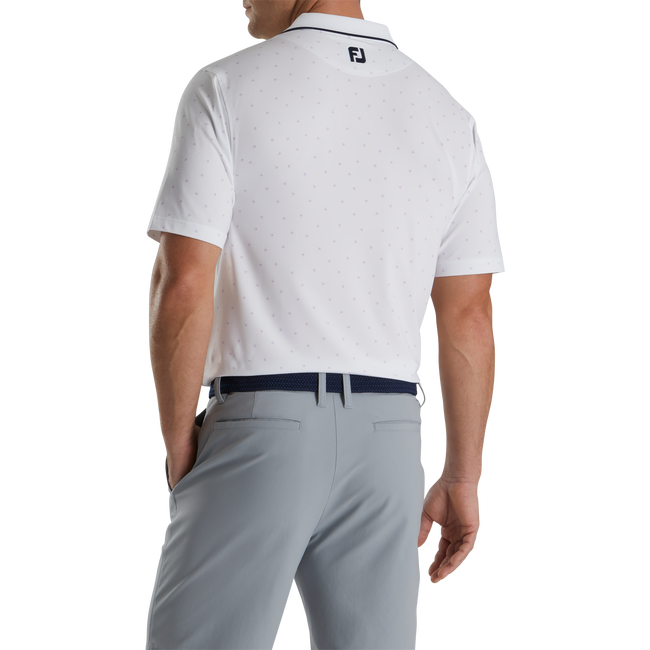 FootJoy Push Play Print Lisle Knit Collar Polo