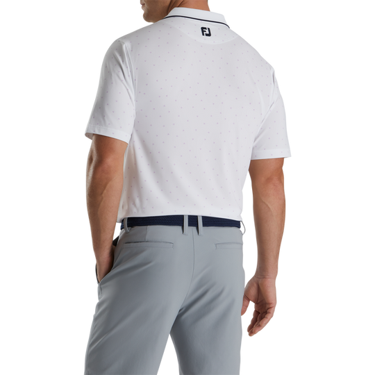 FootJoy Push Play Print Lisle Knit Collar Polo