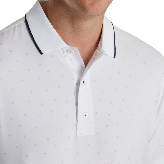 FootJoy Push Play Print Lisle Knit Collar Polo