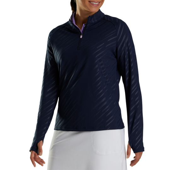 Footjoy Women's Half-Zip Embossed Pullover