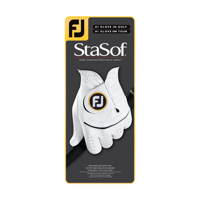 FootJoy StaSof Golf Glove Pearl/White