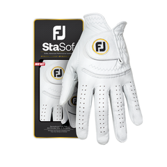 FootJoy Womens StaSof Golf Glove Pearl/White