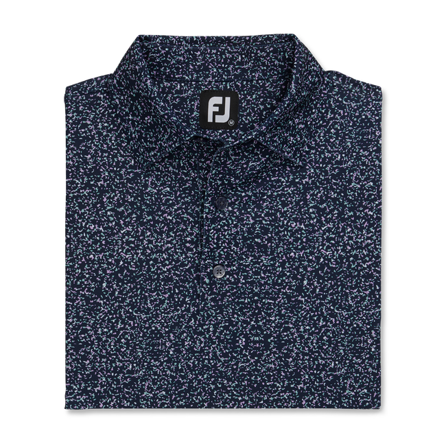 FootJoy Granite Print Lisle Self Collar Polo