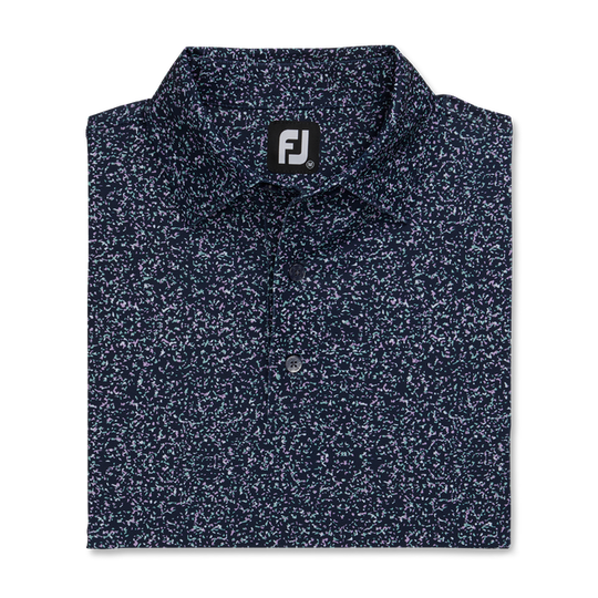 FootJoy Granite Print Lisle Self Collar Polo