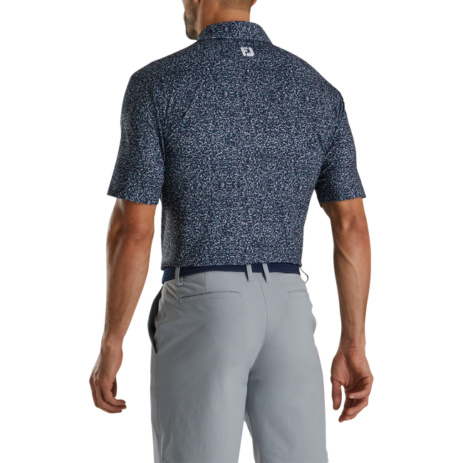 FootJoy Granite Print Lisle Self Collar Polo