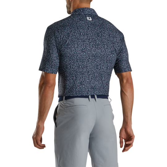 FootJoy Granite Print Lisle Self Collar Polo