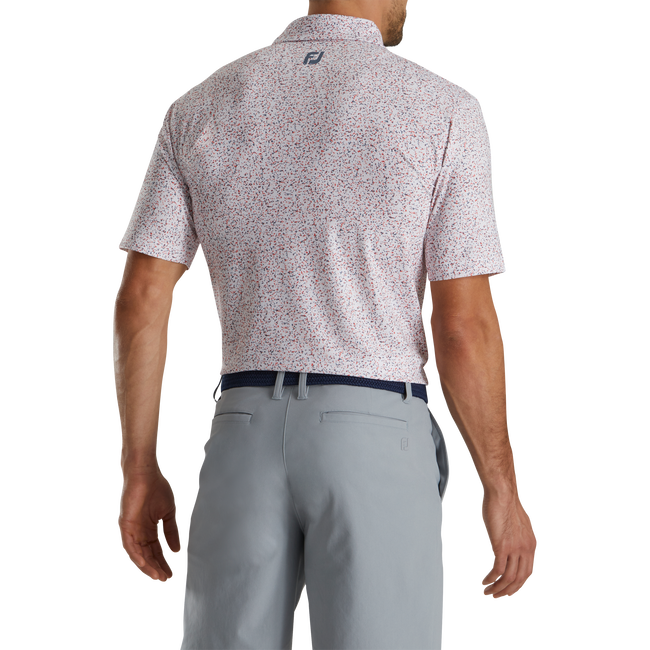 FootJoy Granite Print Lisle Self Collar Polo