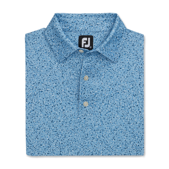 FootJoy Granite Print Lisle Self Collar Polo