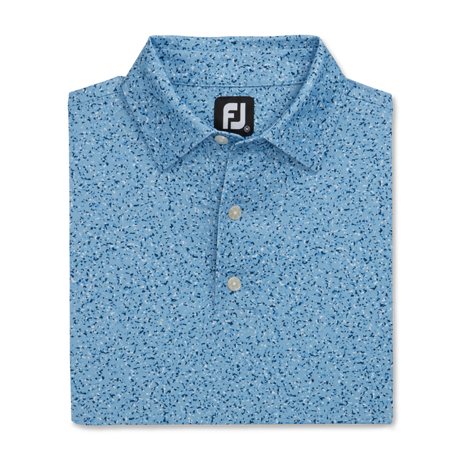 FootJoy Granite Print Lisle Self Collar Polo