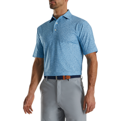 FootJoy Granite Print Lisle Self Collar Polo