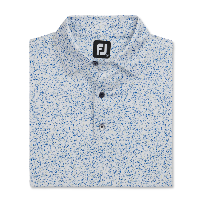 FootJoy Granite Print Lisle Self Collar Polo