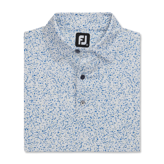 FootJoy Granite Print Lisle Self Collar Polo