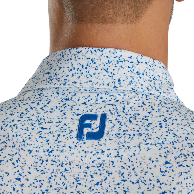 FootJoy Granite Print Lisle Self Collar Polo