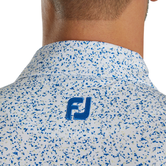 FootJoy Granite Print Lisle Self Collar Polo