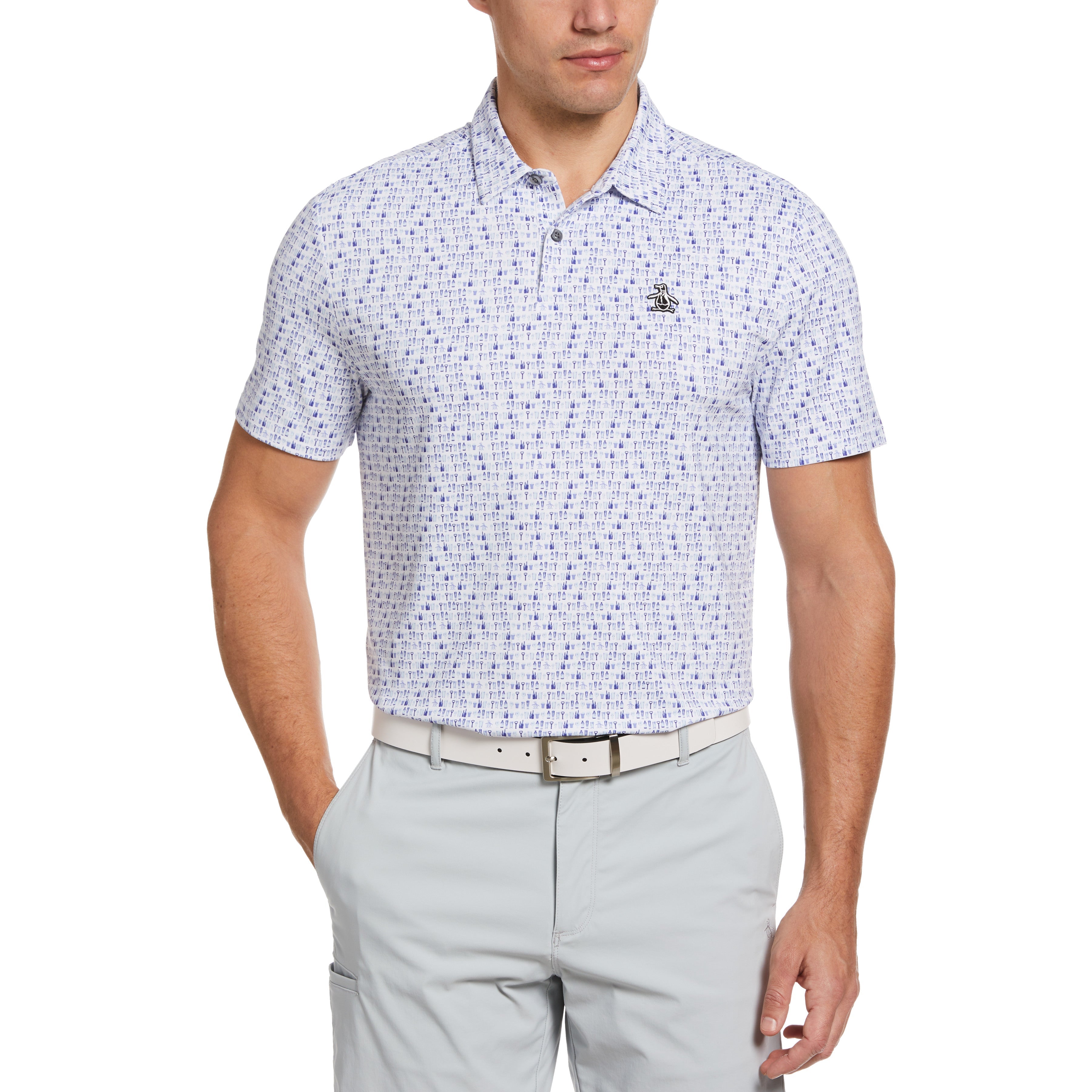 Original Penguin Have a Beer Novelty Print Golf Polo