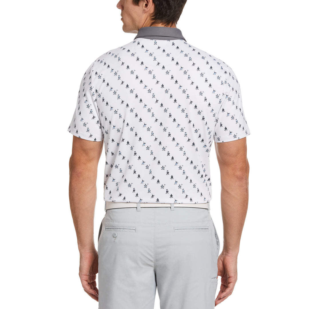 Original Penguin Swinging Pete Novelty Print Golf Polo