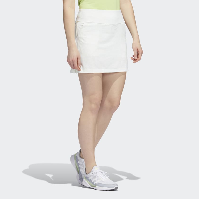 Apana Mini Skort Tennis Golf Elastic Waist Skirt Gray Green Size M