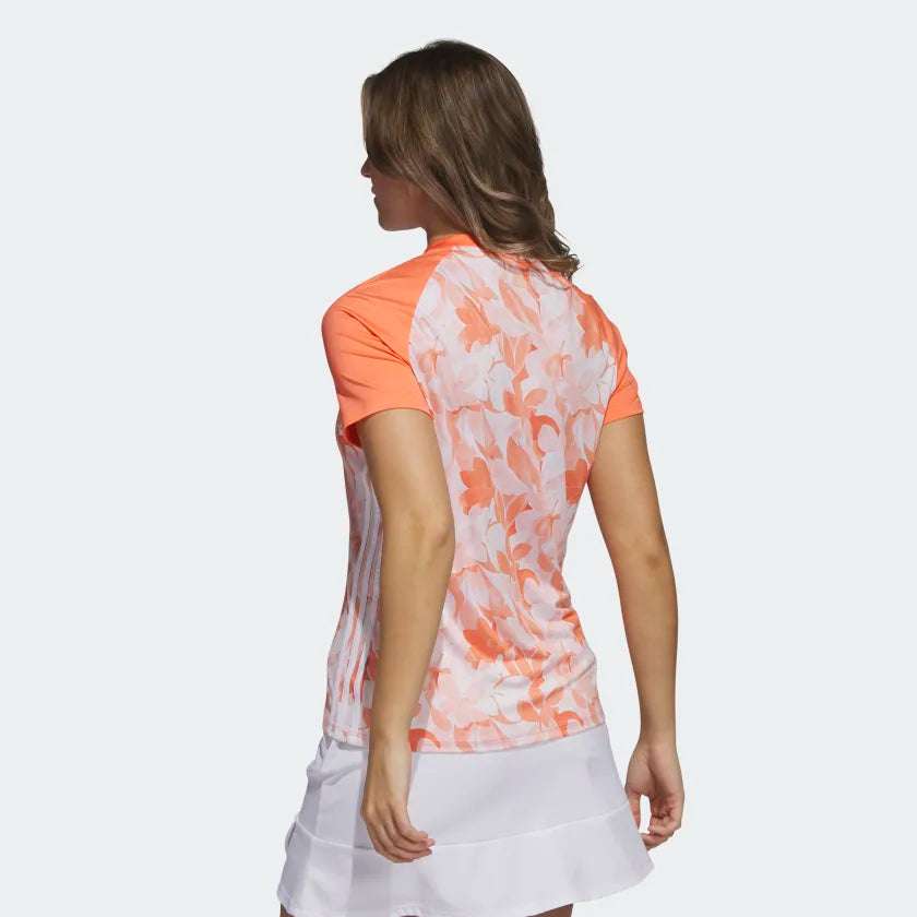 Adidas Women's Floral Polo Shirt