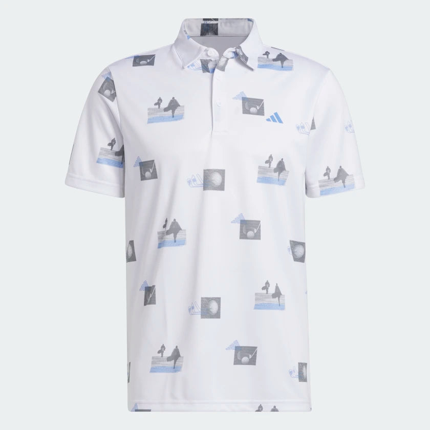 Adidas Allover Print Polo