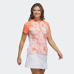 Adidas Women's Floral Polo Shirt