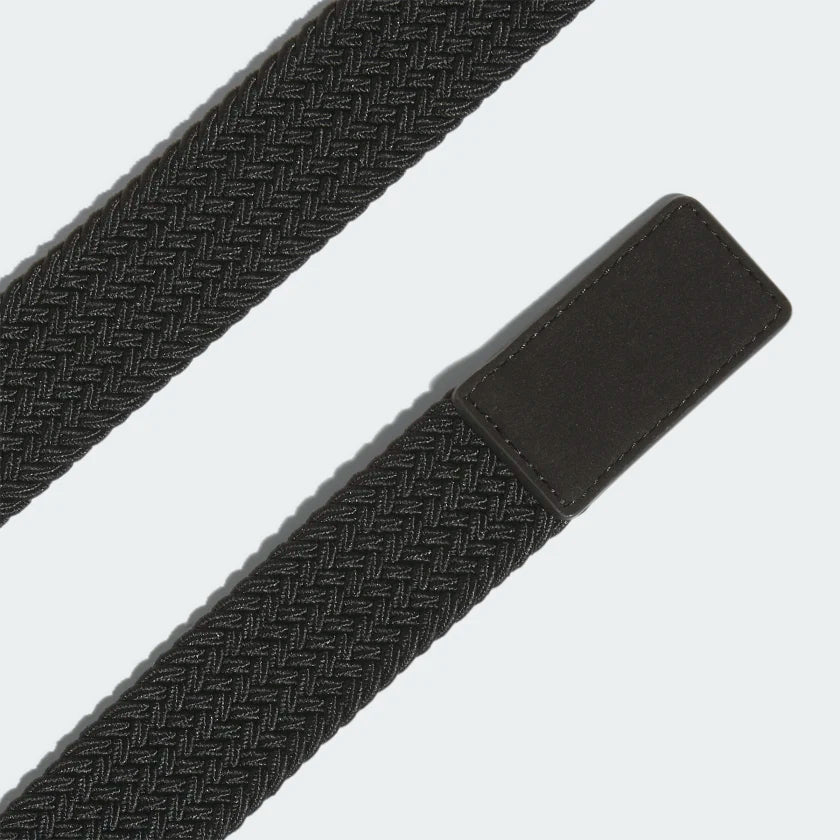 New Men's Adidas Golf Braided Stretch Golf Belt Black Size S/M 