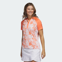 Adidas Women's Floral Polo Shirt