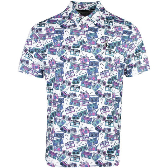 Original Penguin Boom Box Print Golf Polo